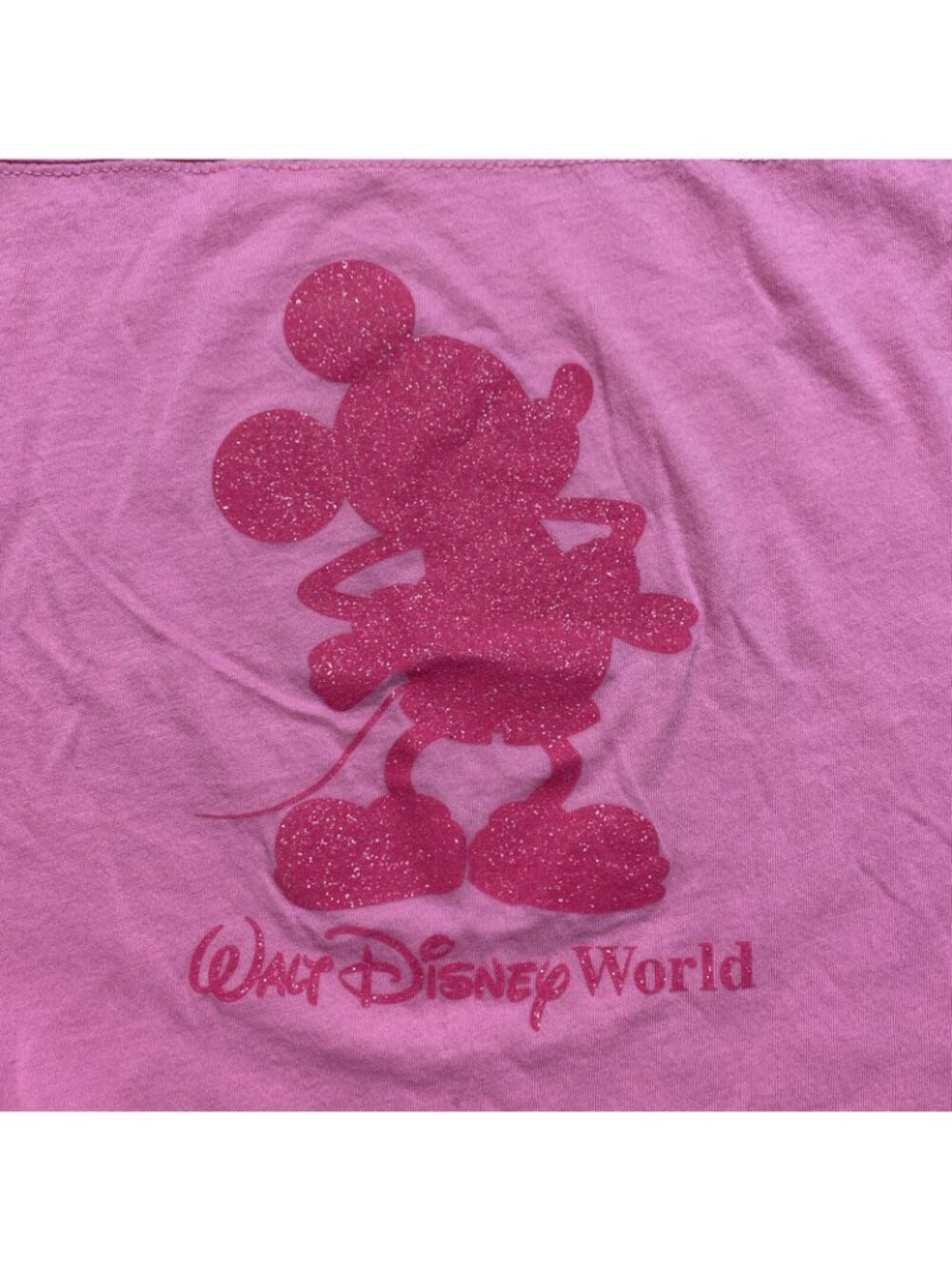 Walt Disney World Pink Mickey Graphic Tee Short Sleeve sz S Crew Neck Casual - Picture 5 of 10